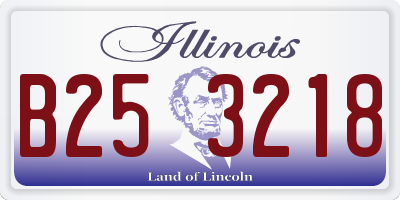 IL license plate B253218