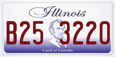 IL license plate B253220