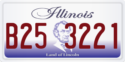IL license plate B253221