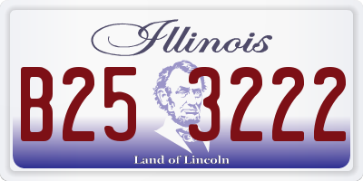 IL license plate B253222