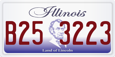 IL license plate B253223