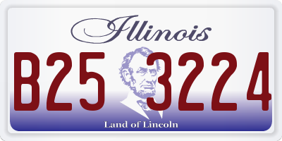IL license plate B253224
