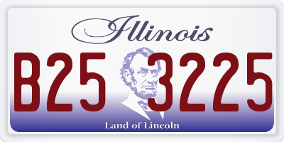 IL license plate B253225