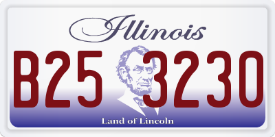IL license plate B253230
