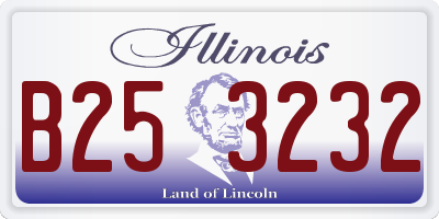 IL license plate B253232