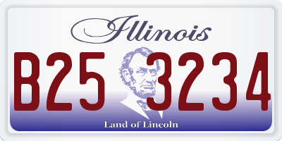 IL license plate B253234