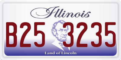 IL license plate B253235