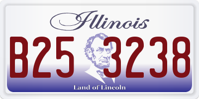 IL license plate B253238