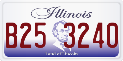 IL license plate B253240