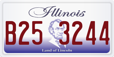 IL license plate B253244
