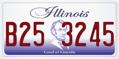 IL license plate B253245
