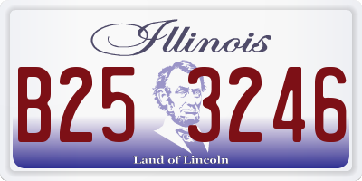 IL license plate B253246