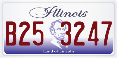 IL license plate B253247