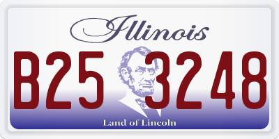 IL license plate B253248