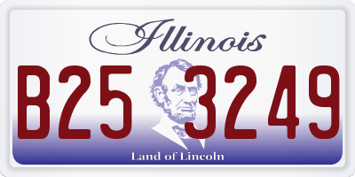 IL license plate B253249