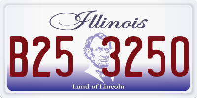 IL license plate B253250
