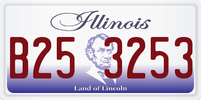 IL license plate B253253