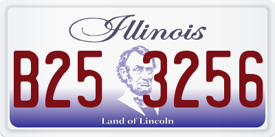 IL license plate B253256