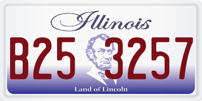 IL license plate B253257