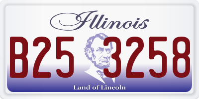IL license plate B253258
