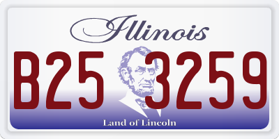 IL license plate B253259