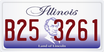 IL license plate B253261