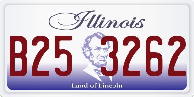 IL license plate B253262