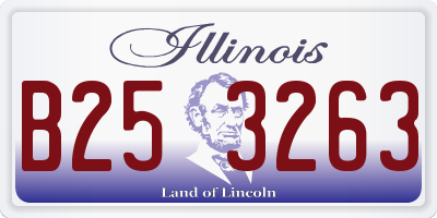 IL license plate B253263