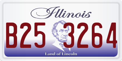 IL license plate B253264