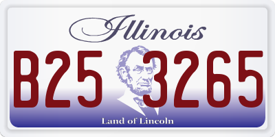 IL license plate B253265