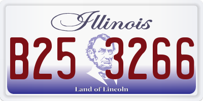 IL license plate B253266
