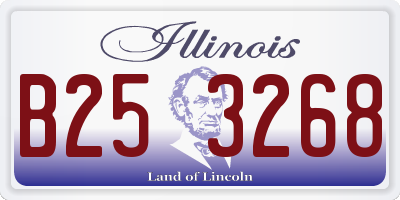 IL license plate B253268