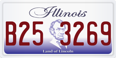 IL license plate B253269