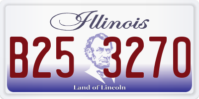 IL license plate B253270