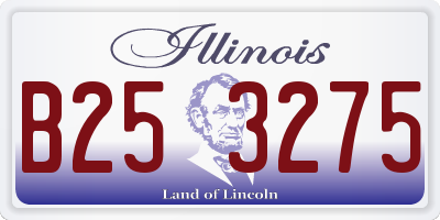 IL license plate B253275