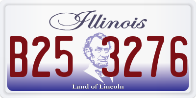 IL license plate B253276