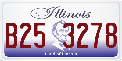 IL license plate B253278