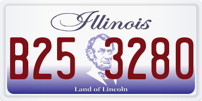 IL license plate B253280