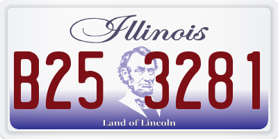 IL license plate B253281