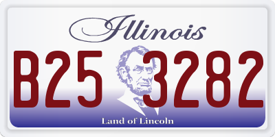 IL license plate B253282