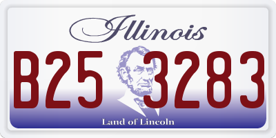 IL license plate B253283