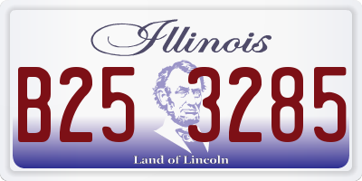 IL license plate B253285