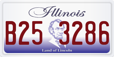IL license plate B253286
