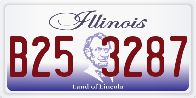 IL license plate B253287