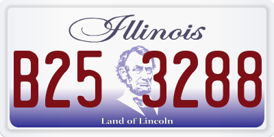 IL license plate B253288
