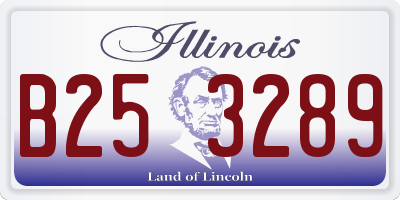 IL license plate B253289
