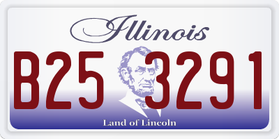 IL license plate B253291