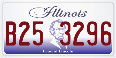 IL license plate B253296