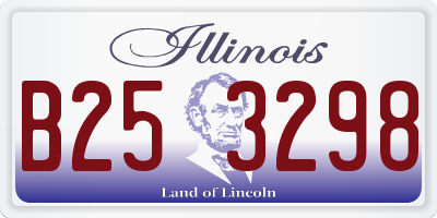 IL license plate B253298