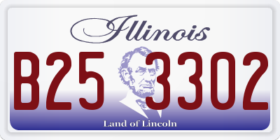IL license plate B253302